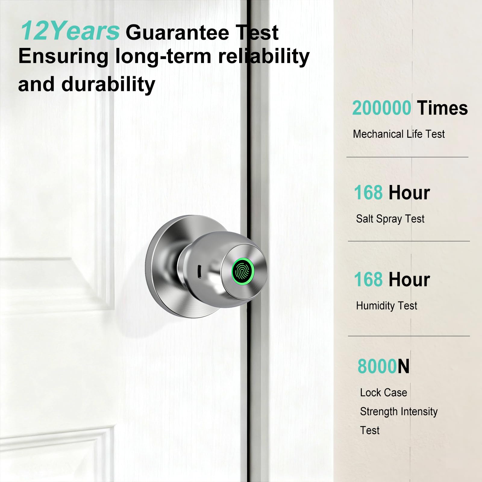 52HZ Smart Fingerprint Door Lock - Keyless Entry -6 52HZ Smart Fingerprint Door Lock - Keyless Entry -6