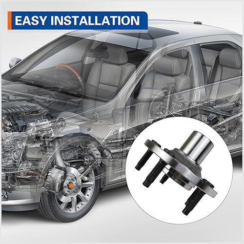 Miniatura 4 de PAROD Paquete de 2 unidades 518515 de cojinete de rueda delantera compatible con Ford Escape 2001-2012, Mazda Tribute 2001-2011, Mercury Mariner