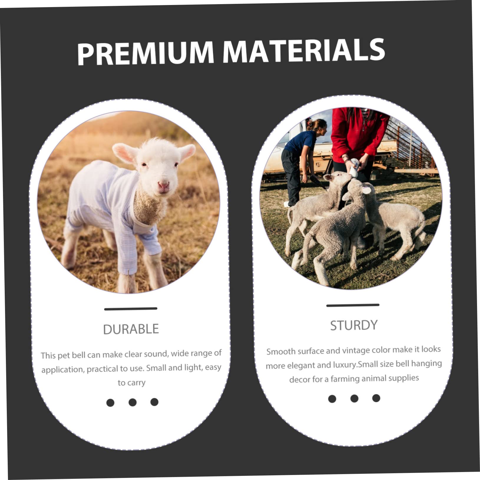 Didiseaon 15 Sets Pet Travel Accessory Hiking Bell Bells for Cat Collars for Door Anti-Lost Supplies