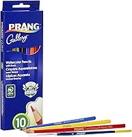 Vista 2 de Prang Lápices de colores de acuarela, incluye pincel, colores surtidos, 10 unidades (23650)