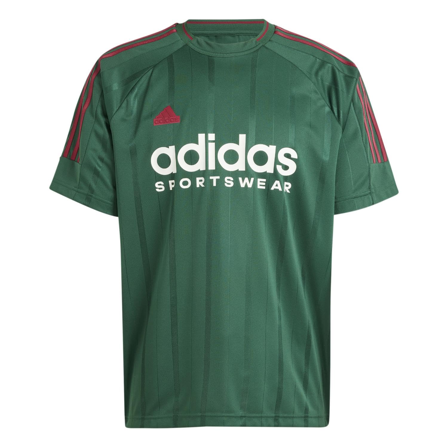 adidas Men's House of Tiro Nations Pack T-Shirt, Dark Green/Collegiate Burgundy/Cloud White