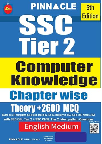 SSC Computer Knowledge Chapterwise 2026–27 | Theory & MCQ | English medium | 2607 Questions (1743 PYQ + 864 Practice) | For SSC CGL, CHSL, MTS & GD | 5th Edition