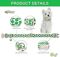 Vista 191 de Unique Style Paws - Collar rosa con hebilla de metal, duradero y lindo para perros pequeños a grandes