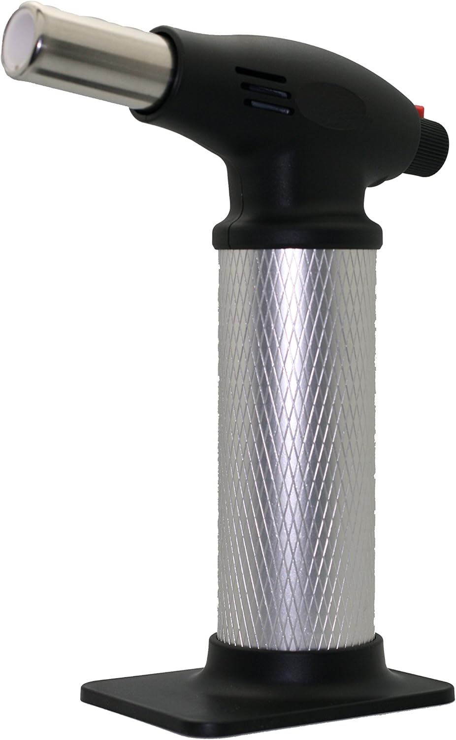 Buy 2 get 3 All Splendid Brazing Blow Torch- Metal Tank Strong Flame Butane Torch-Soldering Torch-Wielding Torch-Culinary Torch- Kitchen Torch with Child Safety Lock (Silver)