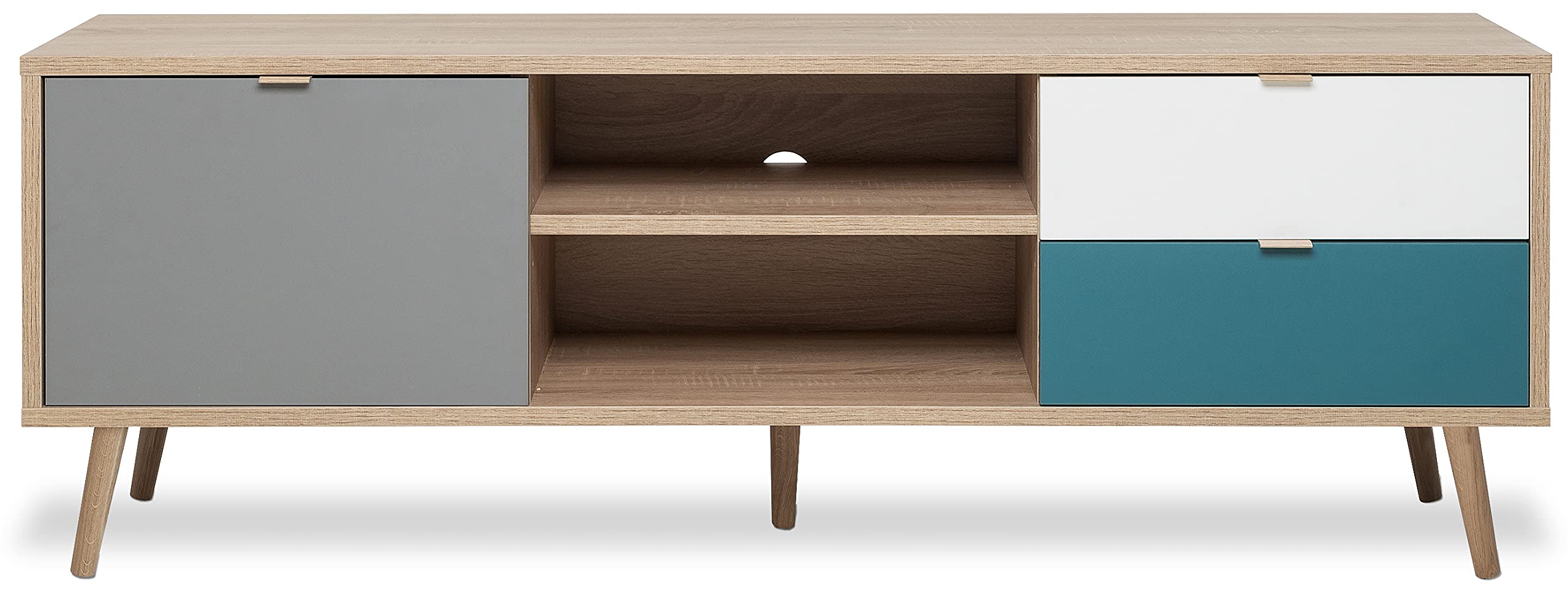 AVANTI TRENDSTORE - Caliope - Mobile TV in design scandinavo in legno laminato. Dimensioni LAP 150x52x40 cm (Mobile TV)