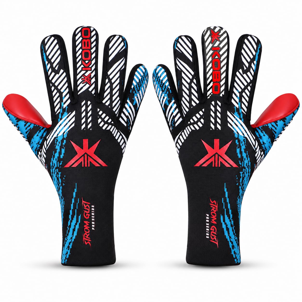 Kobo GKG-43 Professional Football Soccer Goalkeeper Gloves for Men, Boys & Kids with 4mm German Latex Palm (10.5)-image-43