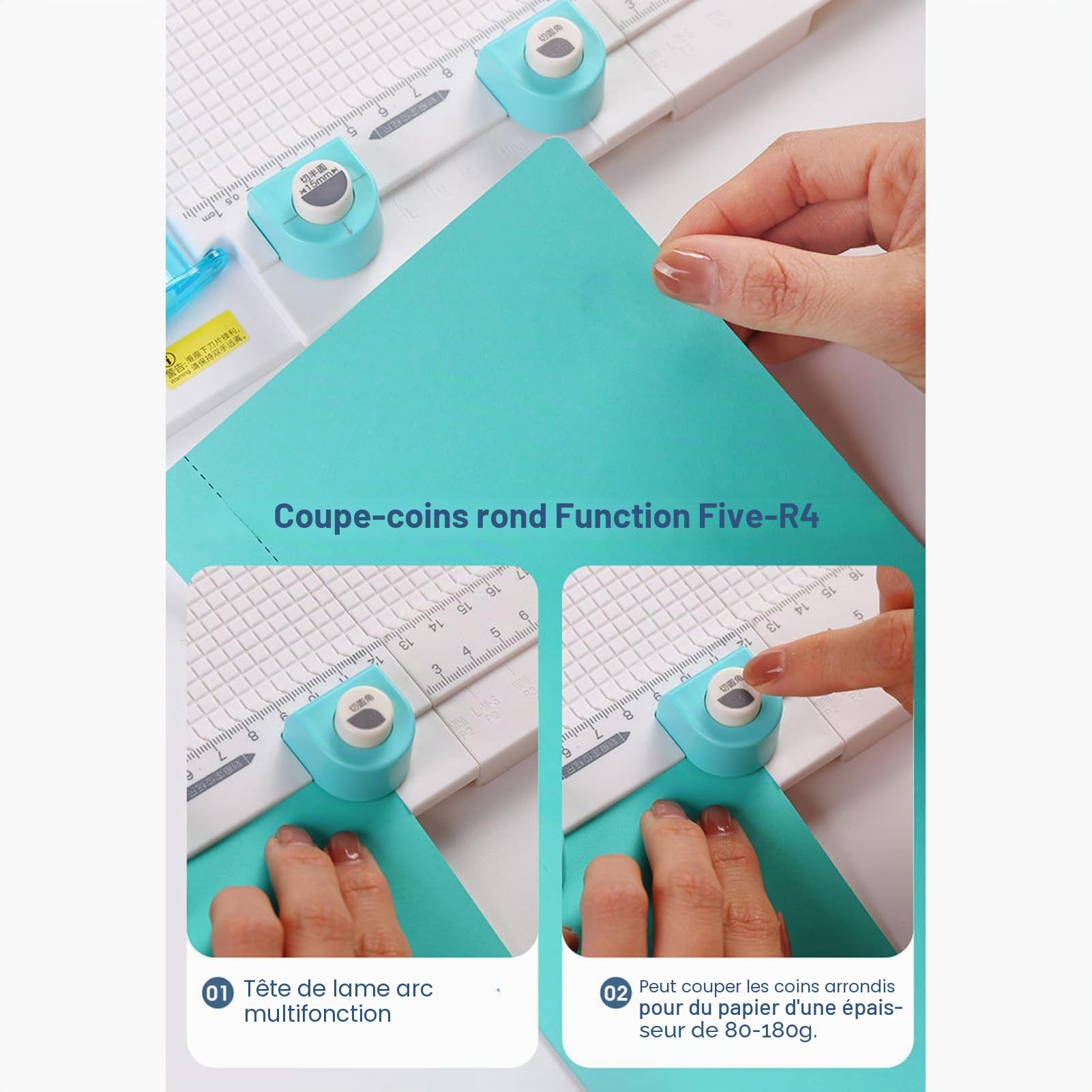 Papier Artisanal, Planche de Notation, Papier Artisanal Portable de 12 Pouces avec Pliage de Papier et Marqueur, Outil de Score et de Pliage pour le Scrapbooking