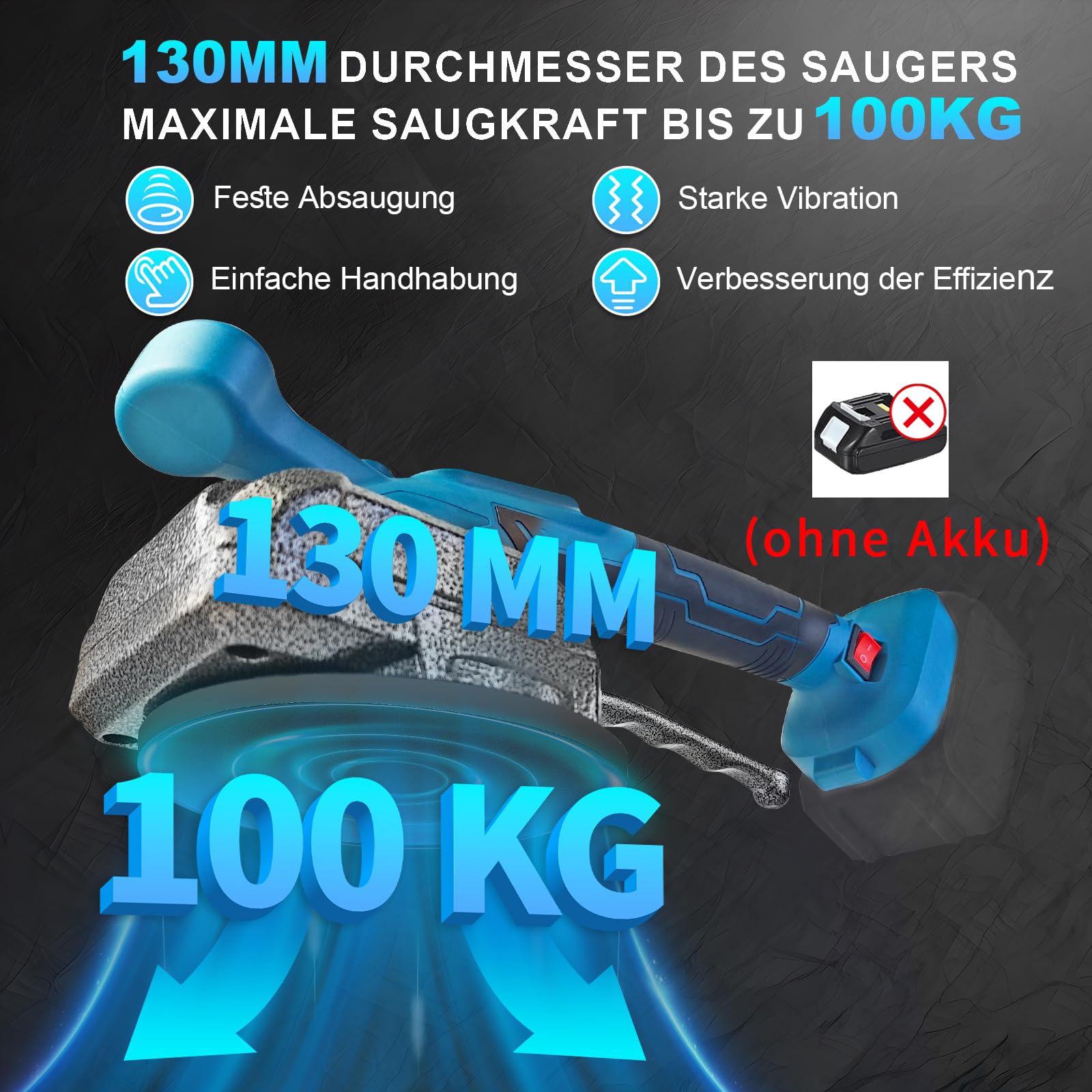 Fliesen Rttler Fliesen Saugheber VKE Akku-Fliesenrttler (18V, 100kg  Haftkraft)  5-stufige Vibration Mit Nivellierer Fr Perfekten Verlege  Makita Akku Schleifer Makita Sauger