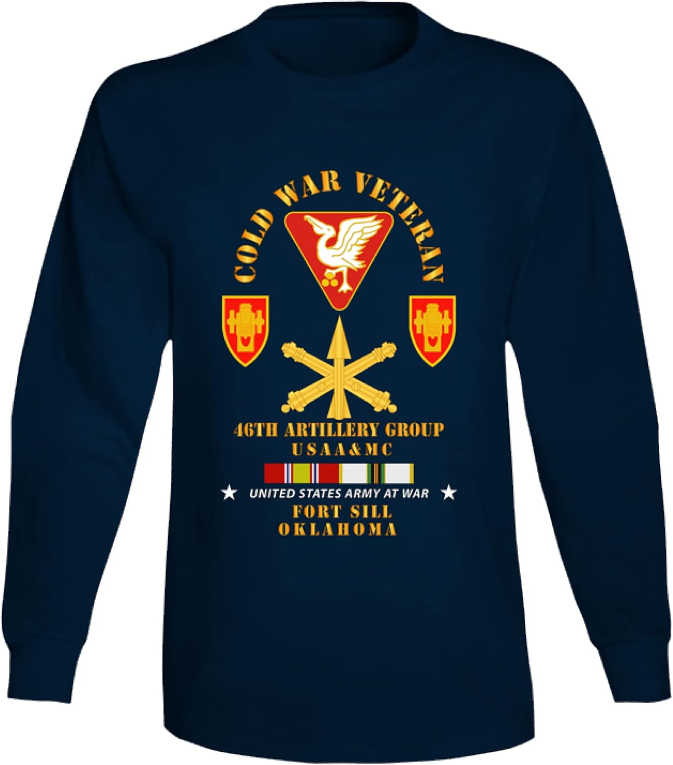 Army - Cold War Vet - 46th Artillery Group - Fort Sill, OK - Missile Branch w Cold SVC - Long Sleeve