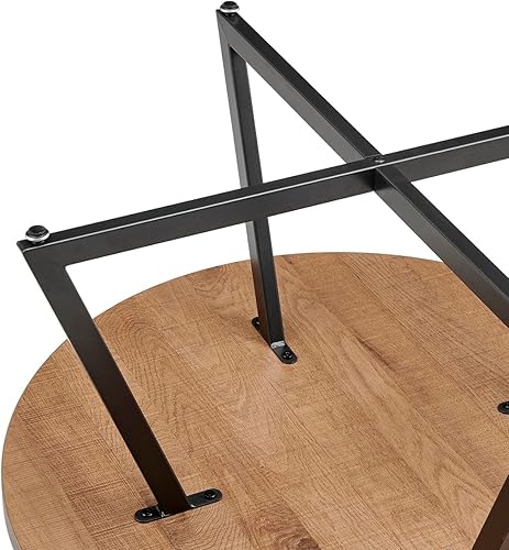 Miniatura 8 de npd furniture and more Courtdale - Mesa de centro redonda, color marrón