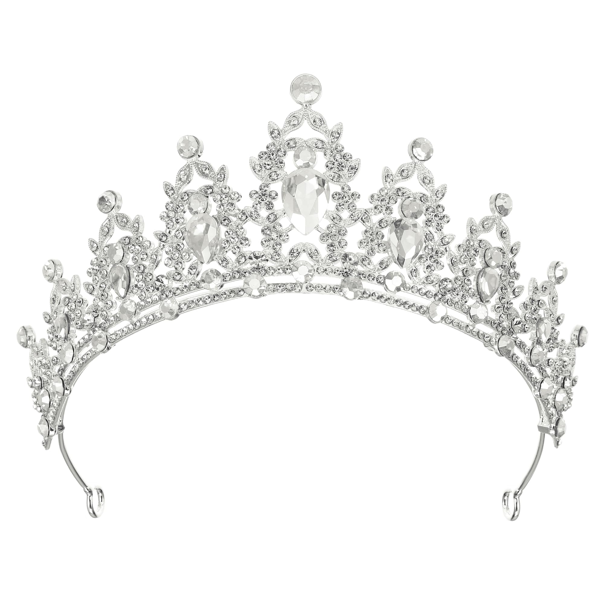 VOCOSTE Mujeres Falso Cristal Reina Coronas Tiara, Princesa Diamantes Imitación Tiaras