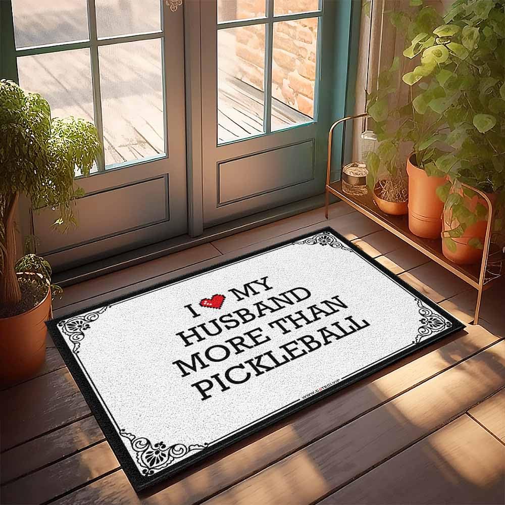 Paillasson extérieur pickleball 50x80cm pour accueillir vos invités avec humour