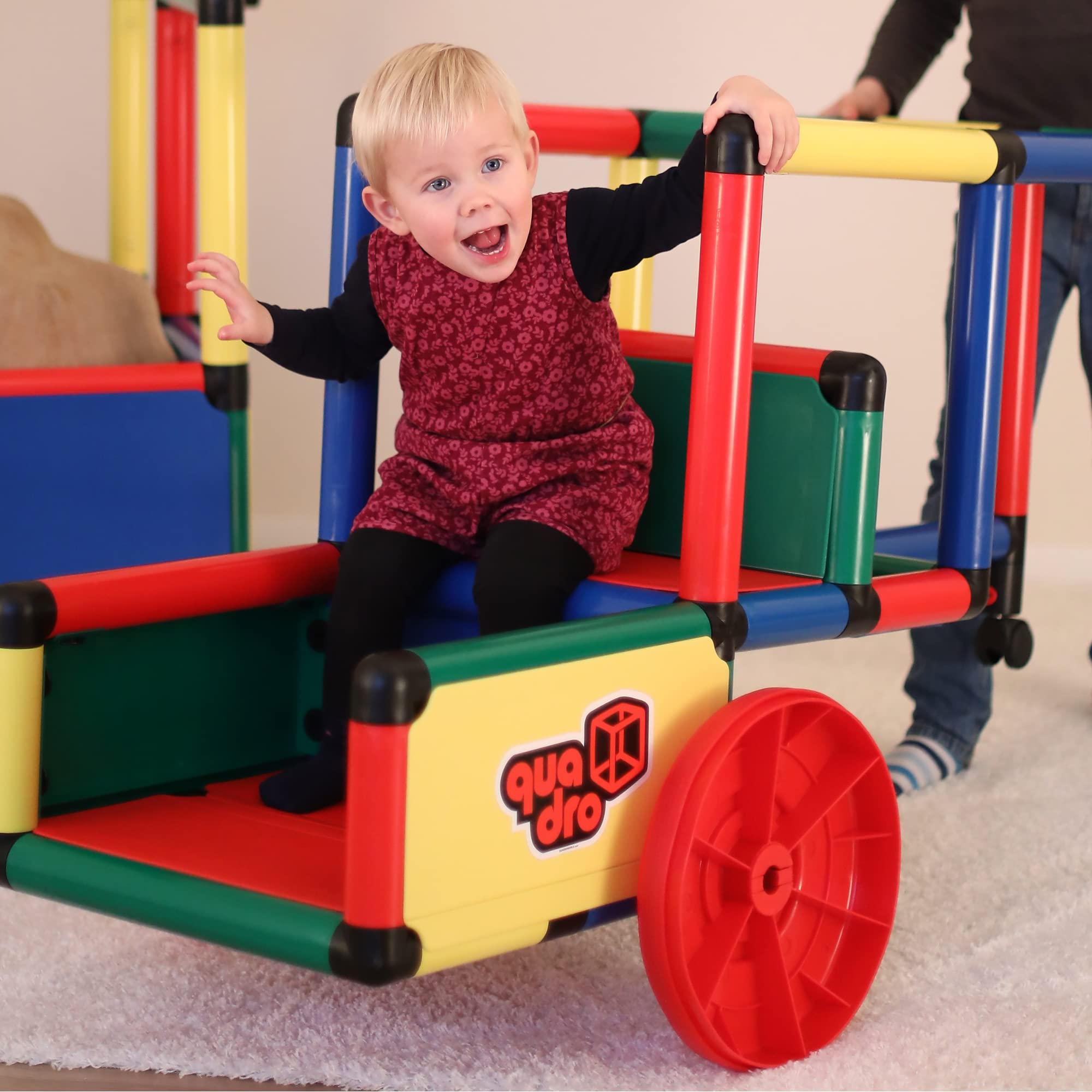 QUADRO Evolution – Modulares Klettergerüst Spielturm für Kinder, 416 Teile, ab 6 Monaten, Indoor/Outdoor, UV-stabil, Made in Germany