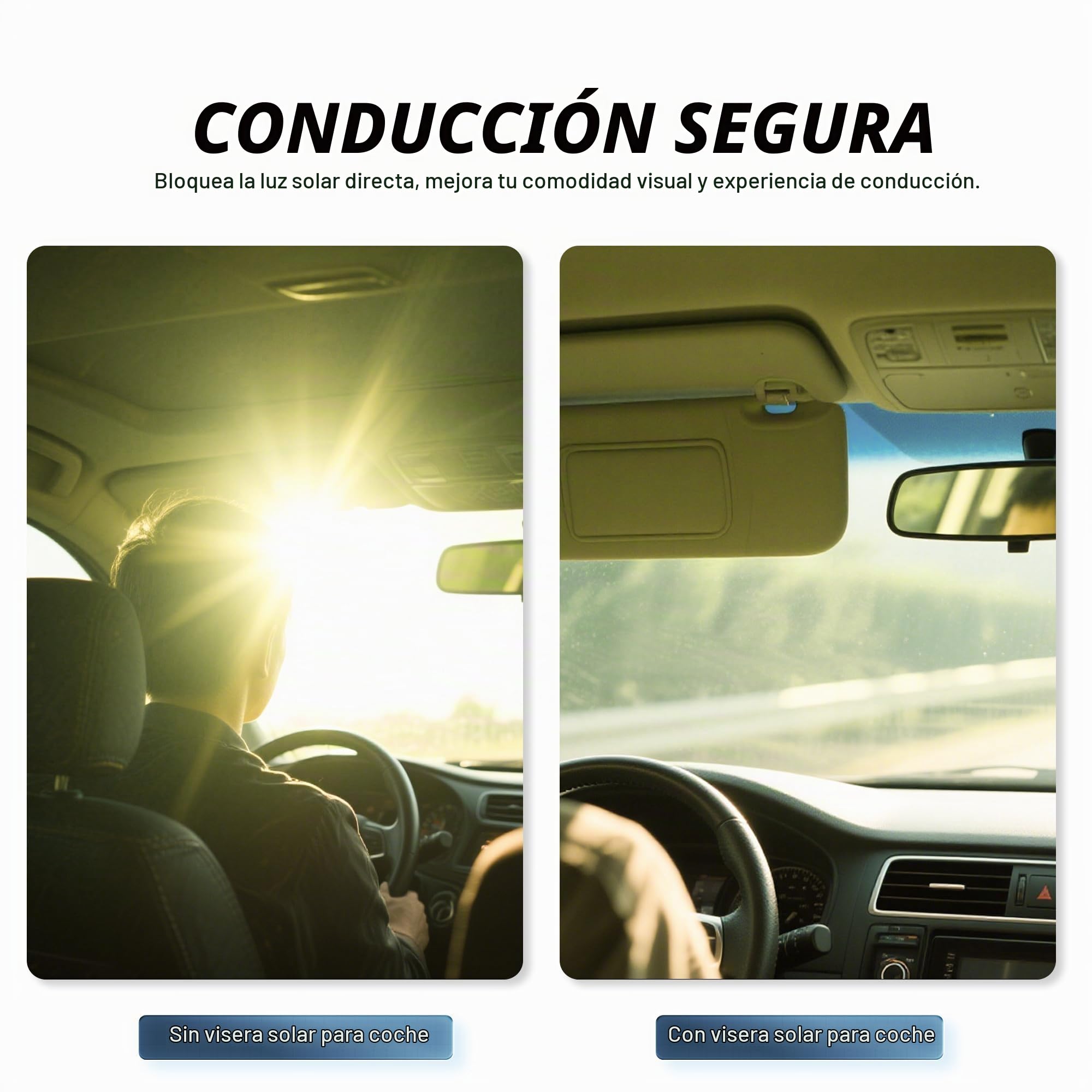 Visor solar gris para Toyota RAV4 2006 2007 2008 2009 2010 2011 2012 2013 con techo corredizo y luz, parabrisas izquierdo del lado del conductor. Reemplaza # 74320-42500-B0, 74320-42500-B3, 74320