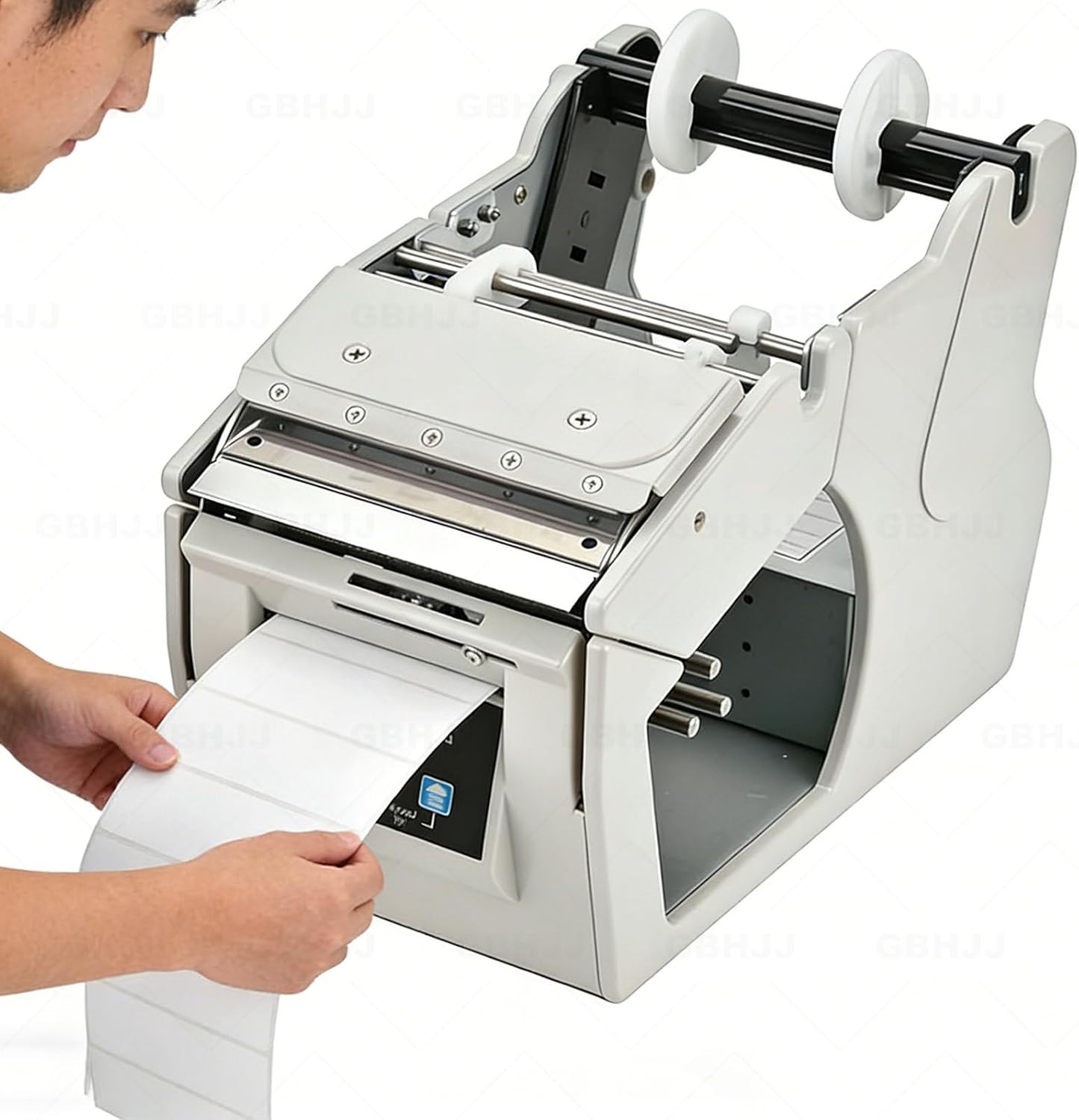 Automatic Label Dispenser, Commercial Sticker Separating Machine with Digital Display, 130mm/s High Speed,5-180mm Adjustable Width, for Efficient Packaging 180MM