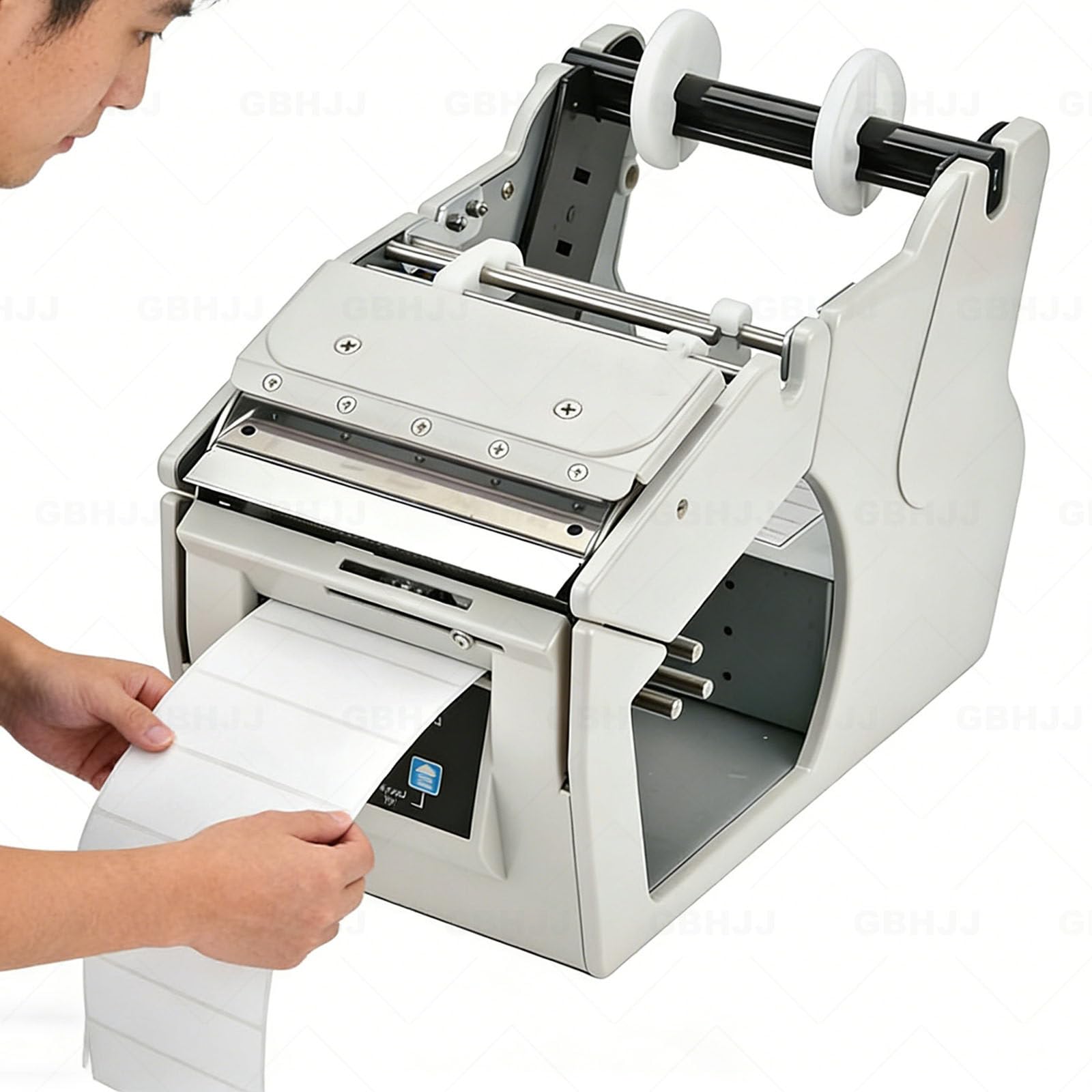 Dispensador automático de etiquetas con pantalla digital, ancho ajustable de alta velocidad para un embalaje eficiente