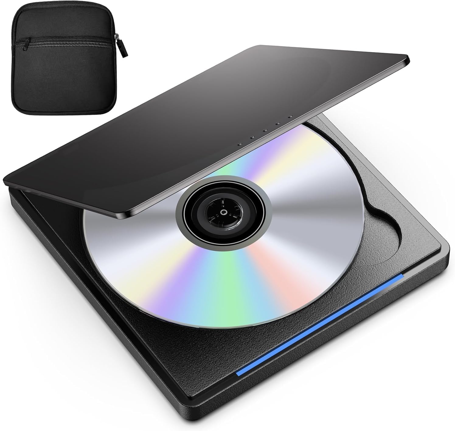 Amazon.com: YOTUO External DVD Drive with Carrying Case, Portable USB 3 ...