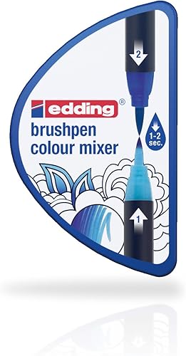 Miniatura 17 de edding Colour Happy Big Box - Juego de 70 bolígrafos de pincel, bolígrafos de color, rodillo de gel, bolígrafo pastel, bolígrafo de punta fina -