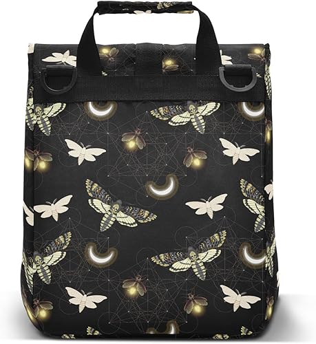 Miniatura 4 de MNSRUU Bolsas de almuerzo aisladas para mujeres y hombres, polilla de la muerte, mariposa, portátil, reutilizable, térmica, bolsa enfriadora,