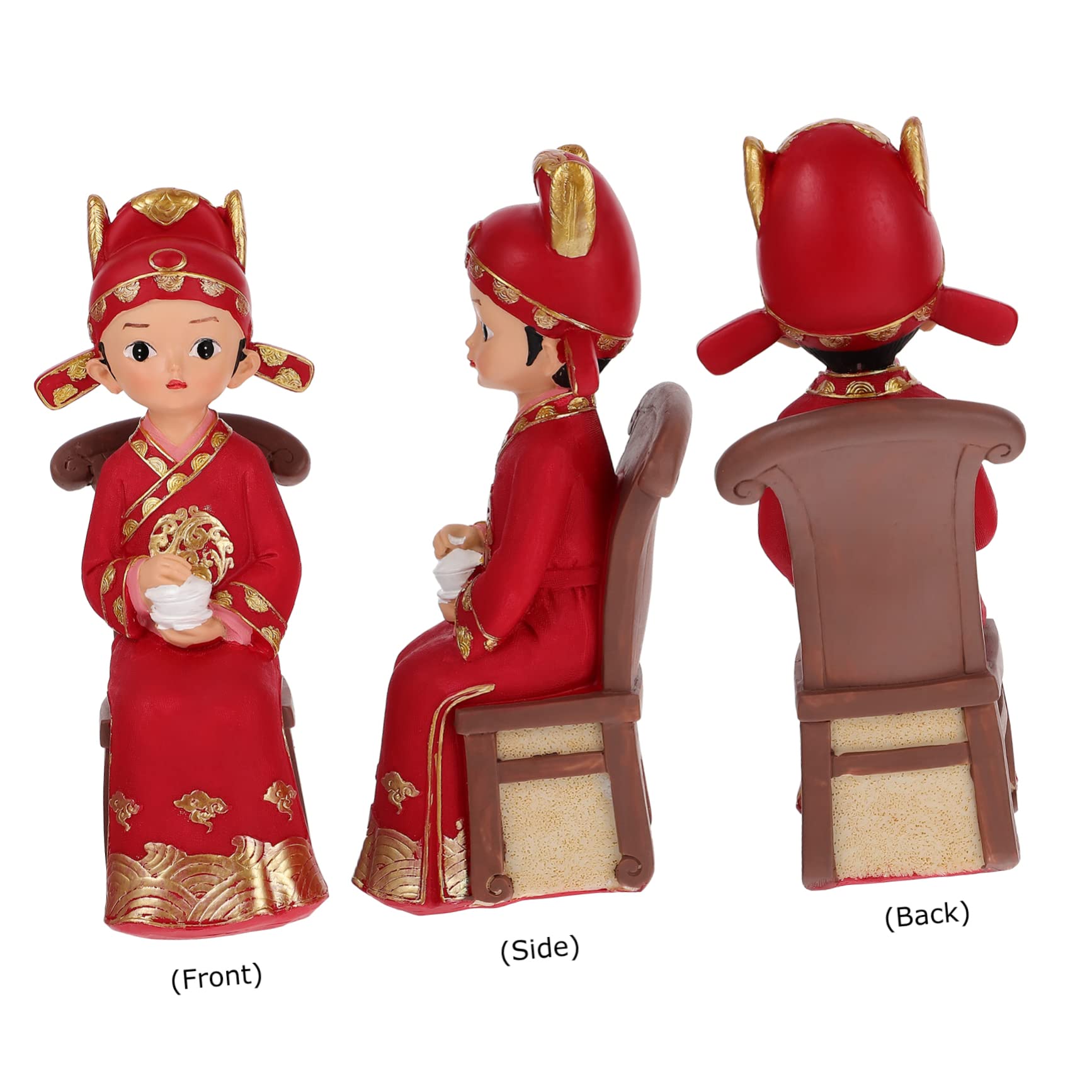 TOPBATHY 3 Ensembles Ornements de Mariage Wedding Decorations Home Decor Décoration d'intérieur décorations de gâteaux pour Les Jeunes mariés décoration Artisanale en résine