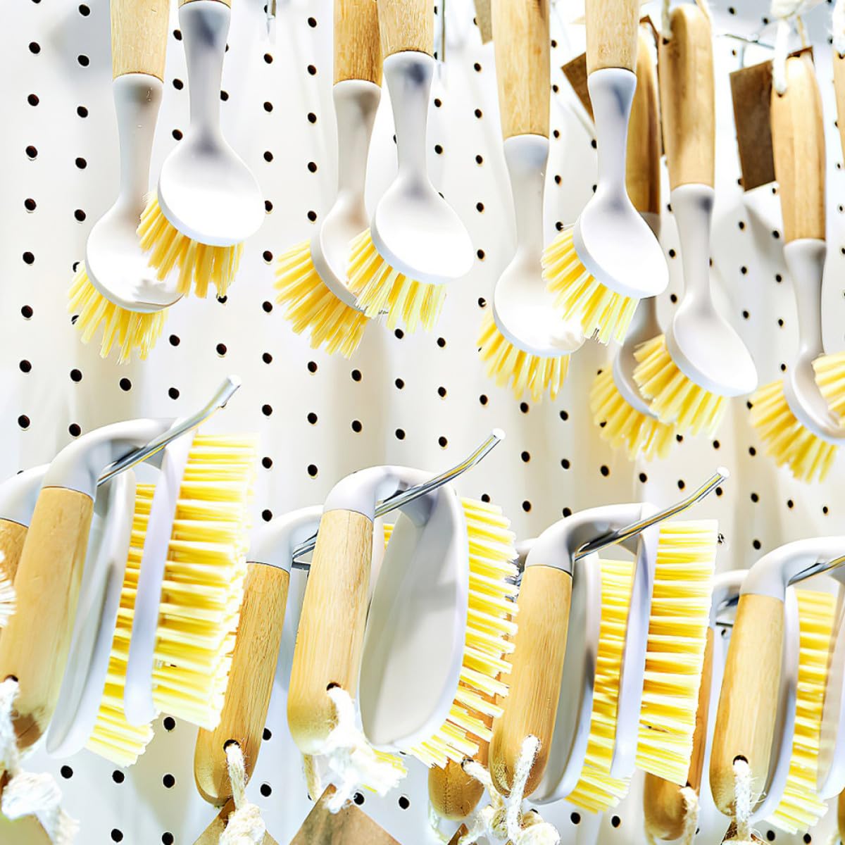 INOOMP 40 Ganci da Parete in Ferro Argento per Pannelli Dogati, Resistenti per Esposizione in Garage o Negozio