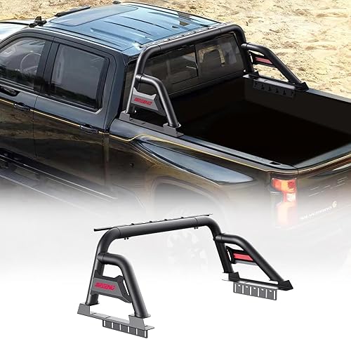 Miniatura 10 de Barra antivuelco  Barra enrollable ajustable deportiva para camioneta de tamaño mediano compatible con Tacoma, Ford Ranger, Canyon, Nissan Frontier,