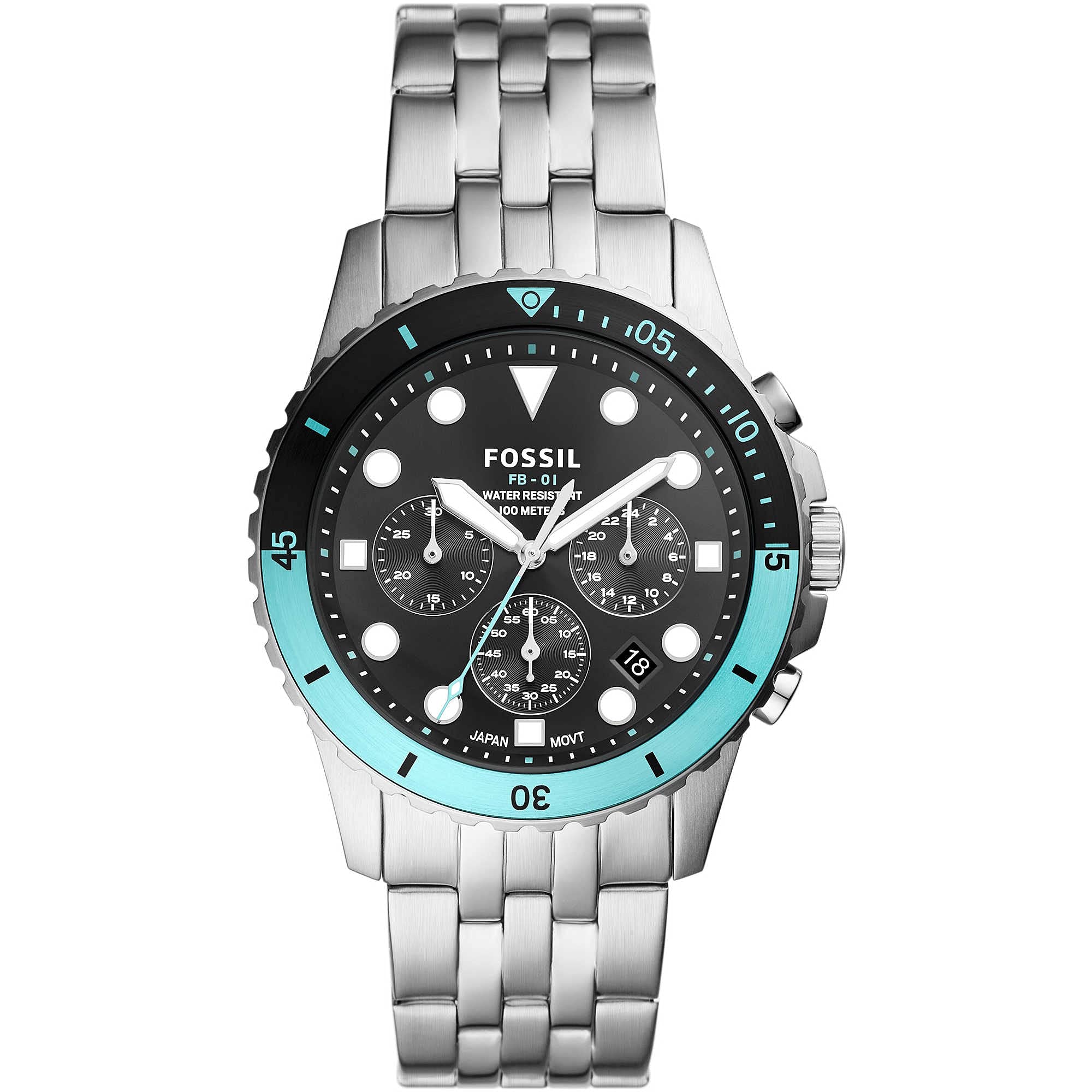 Fossil Reloj para Hombre FB 01, Movimiento cronógrafo
