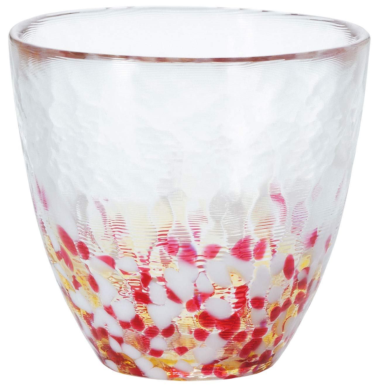 Aderia Tsugaru Vidro Akari Apple Cup Glass Tumbler 9oz Japan