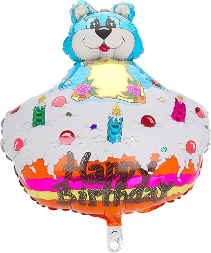 Miniatura 5 de Toyland Paquete de globos de aluminio Bluey para cumpleaños, 1 personaje redondo, 1 forma grande de Bluey y 2 globos de cumpleaños de animales,