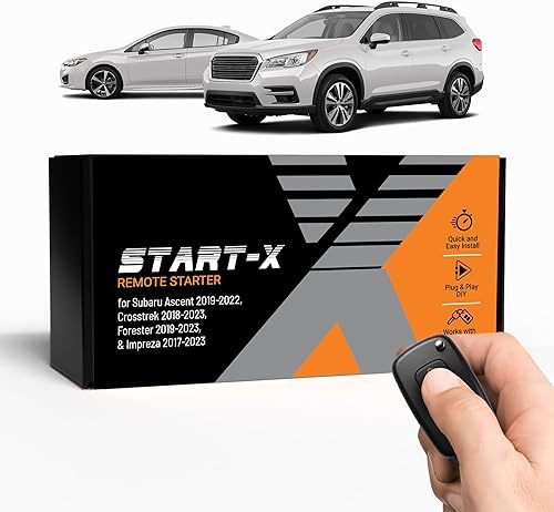 Start-X Kit de arranque remoto para vehículos Subaru Ascent (2019-2022), Crosstrek (2018-2023), Forester (2019-2023) e Impreza (2017-2023) |