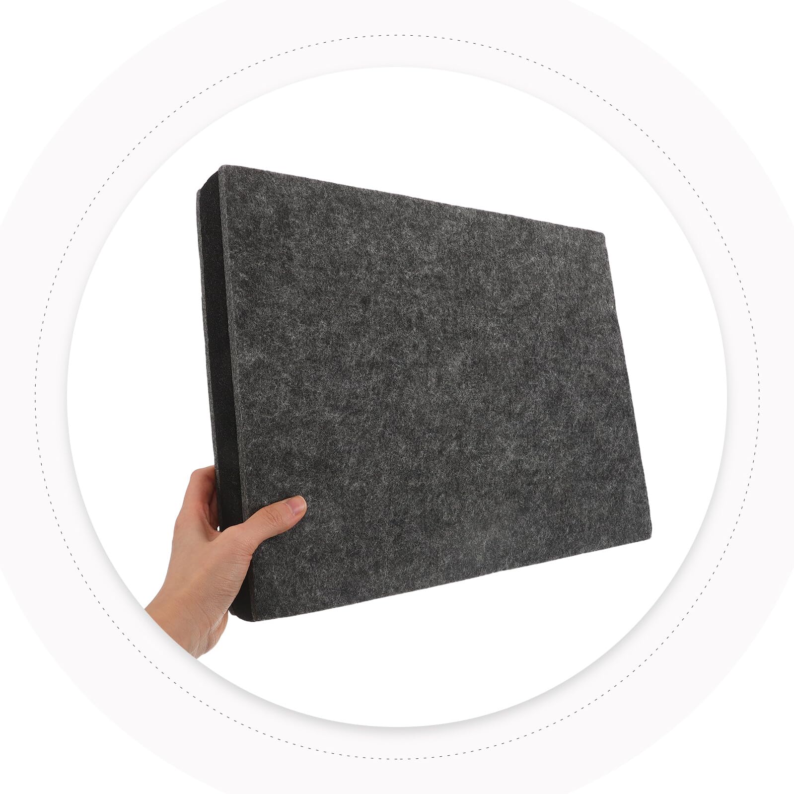 Cuscinetto Isolante Ammortizzazione e per Subwoofer in Poliestere 40x30cm Facile Installazione per Home Theater e Studio Professionale