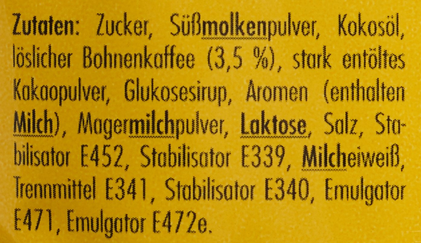 Krüger Fa mit Caramel Krokant Cappuccino, 12er Pack (12 x 500 g)