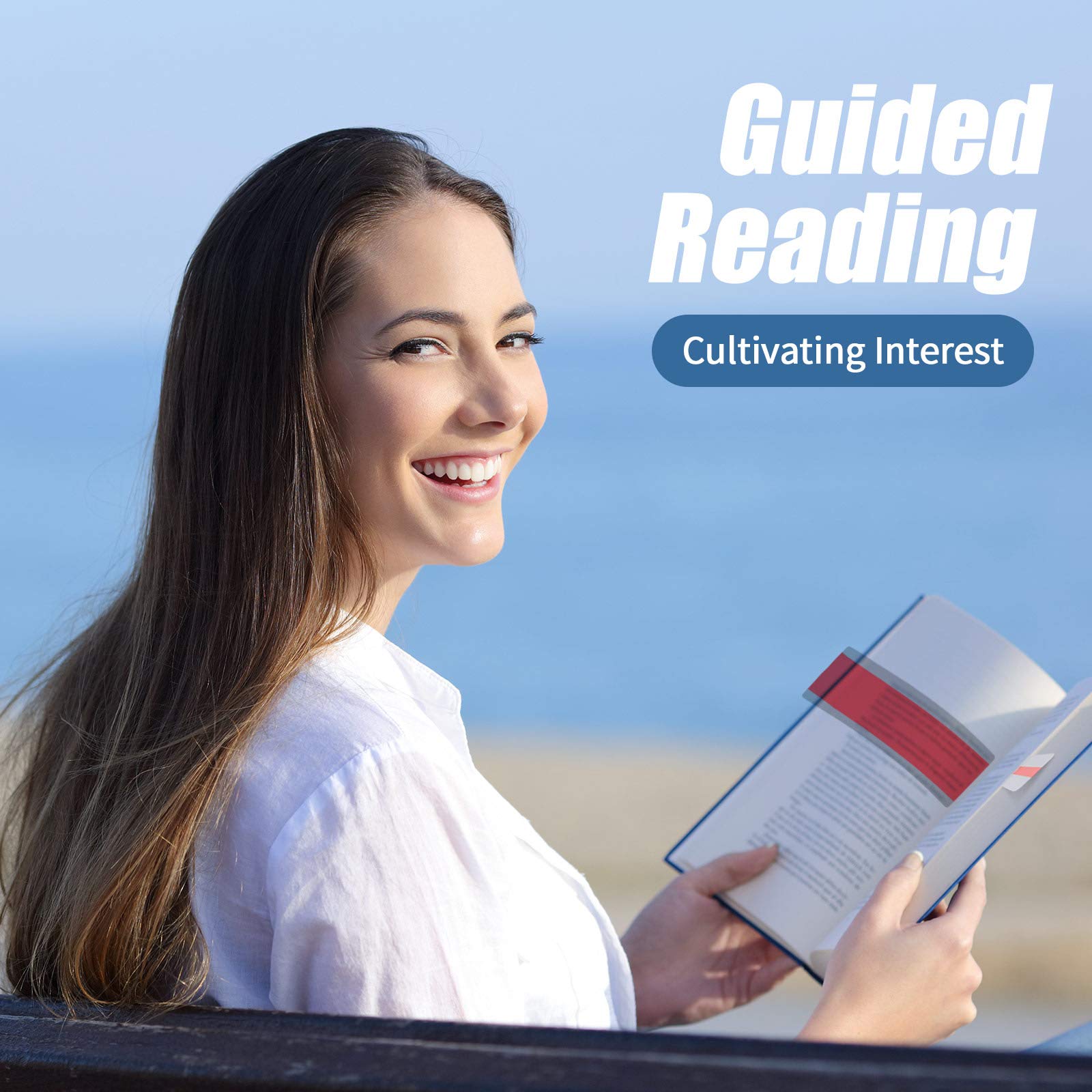 48 Pieces Guided Reading Strips with 3 Styles Highlight Bookmarks Colored Overlay Reading Tracking Rulers for Children Students Teachers Help with Dyslexia - Image 7