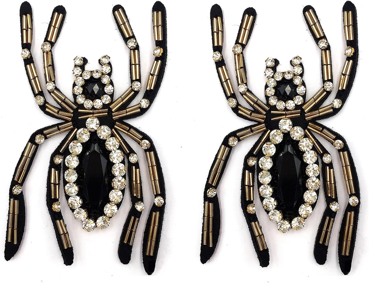 Spider Rhinestone Beaded Applique With Felt Backing, BA-031 – Hai Trim & Feathers - Foto 7