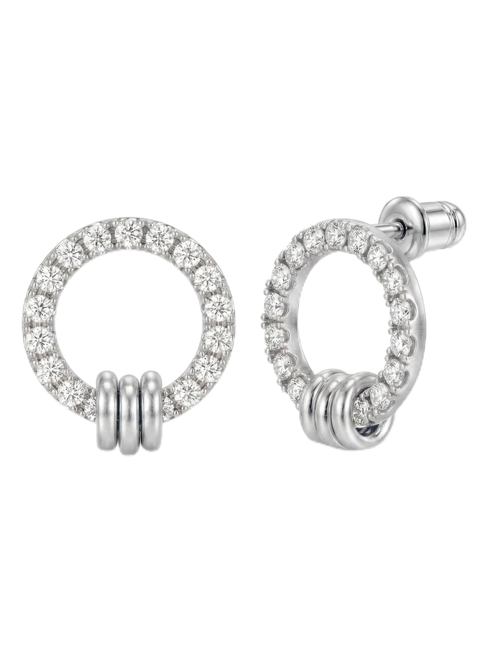 MUMREUES Ohrringe Silber Damen Stecker Vergoldet Goldene Ohr