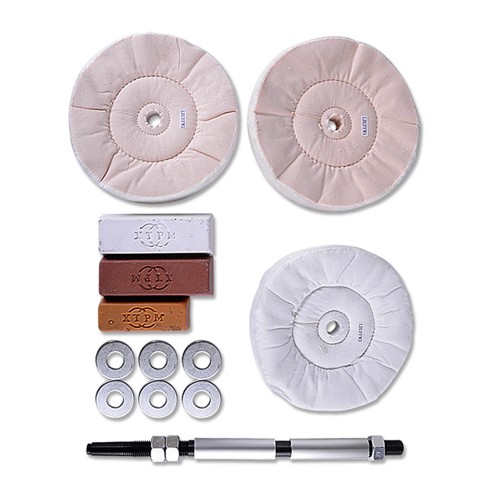 Woodworking 3Step Lathe Buffing System3Wheel Bufffing