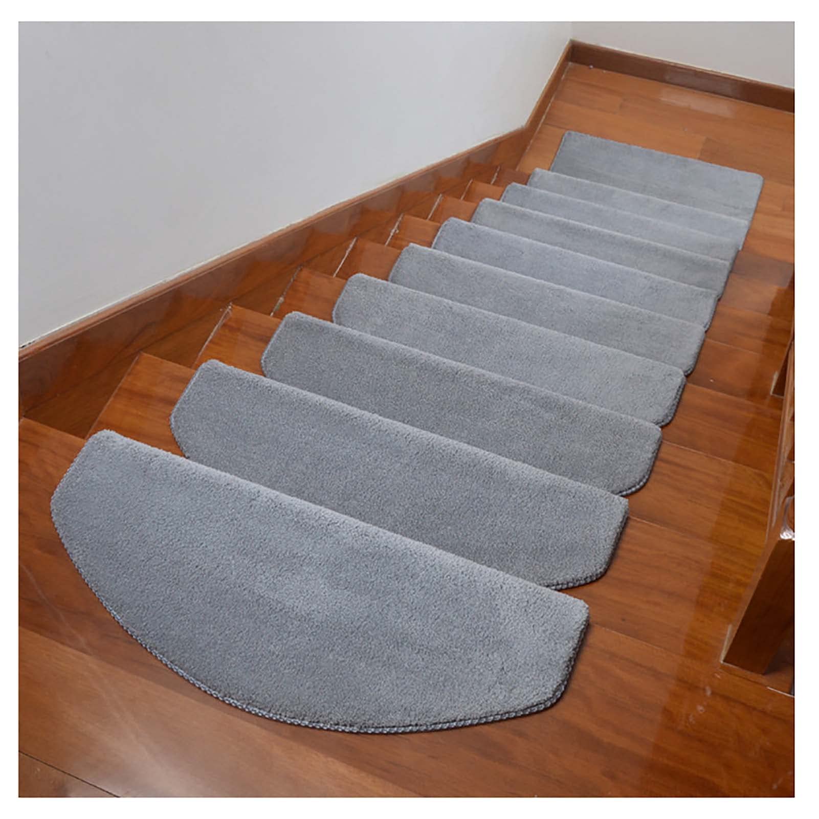 Alfombrillas de sisal para escaleras en set de 7 piezas autoadhesivas