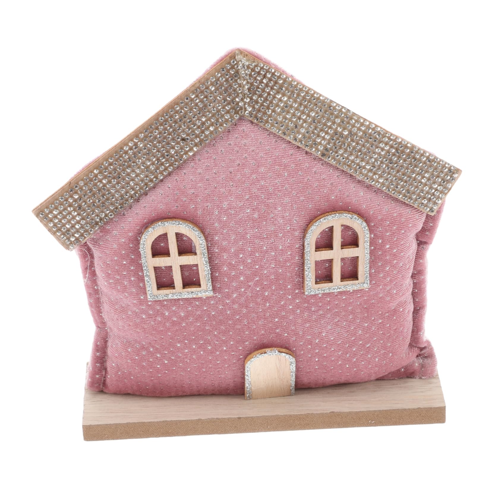 DECHOUS Xmas House Decoration Desktop Xmas House Model Desktop Christmas Balls Ornaments Party Decoration