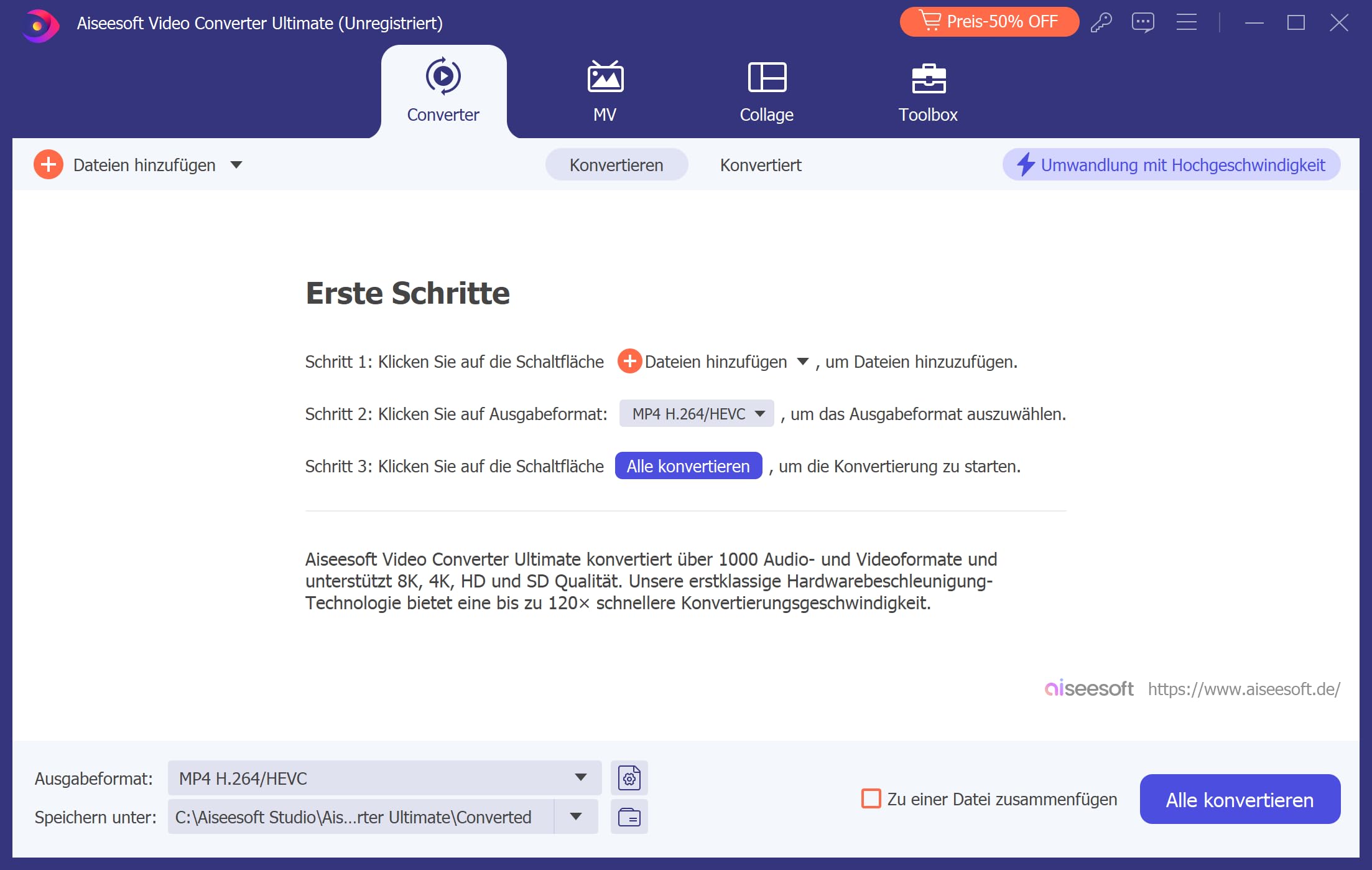 Aiseesoft Video Converter Ultimate | Kompatibel mit Windows | 1 Gerät | Lifetime | Video und Audio umwandeln und bearbeiten | Aktivierungscode per E-Mail