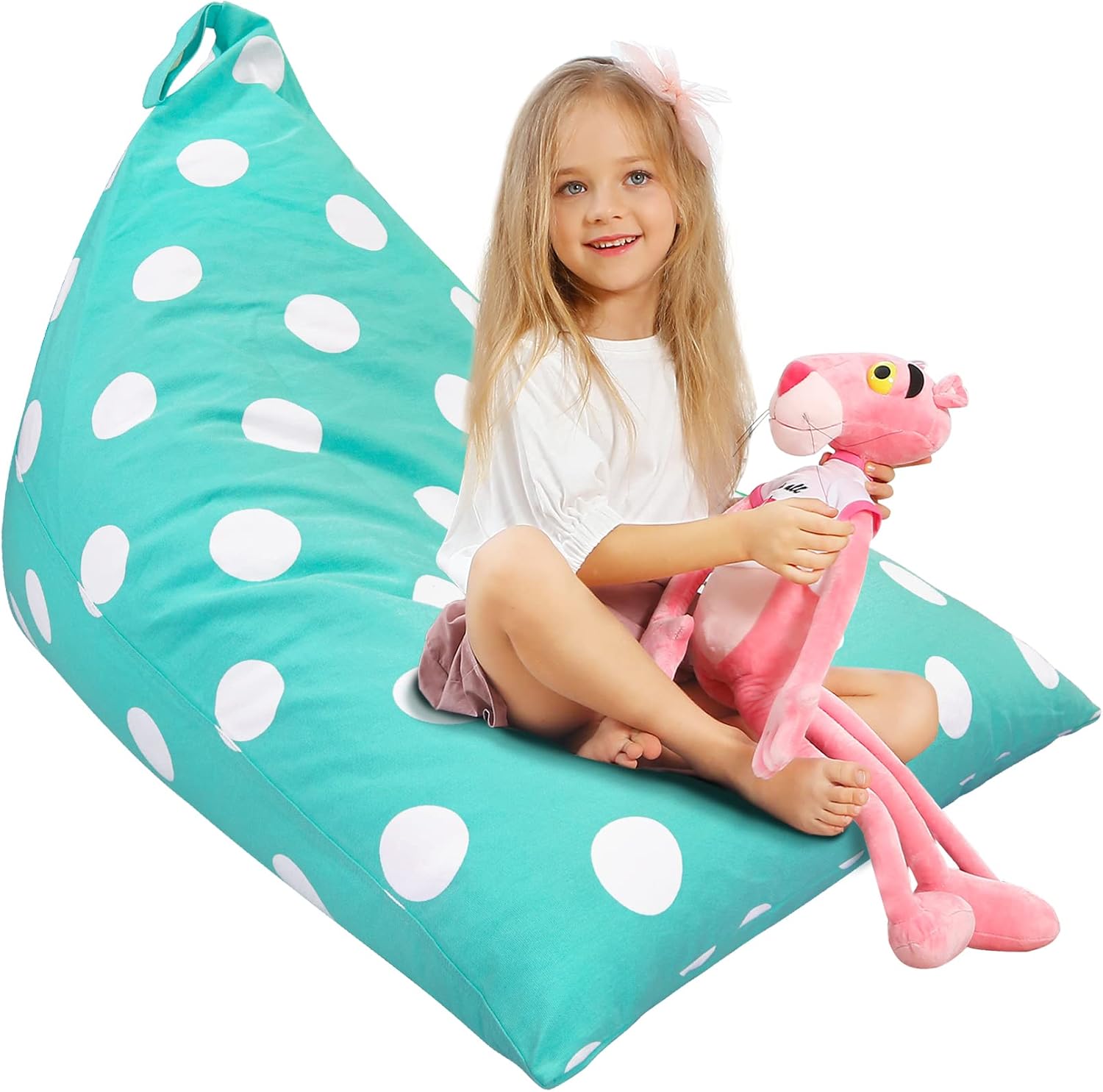 Aubliss Stuffed Animal Storage Bean Bag Chair Cover, 50"x
