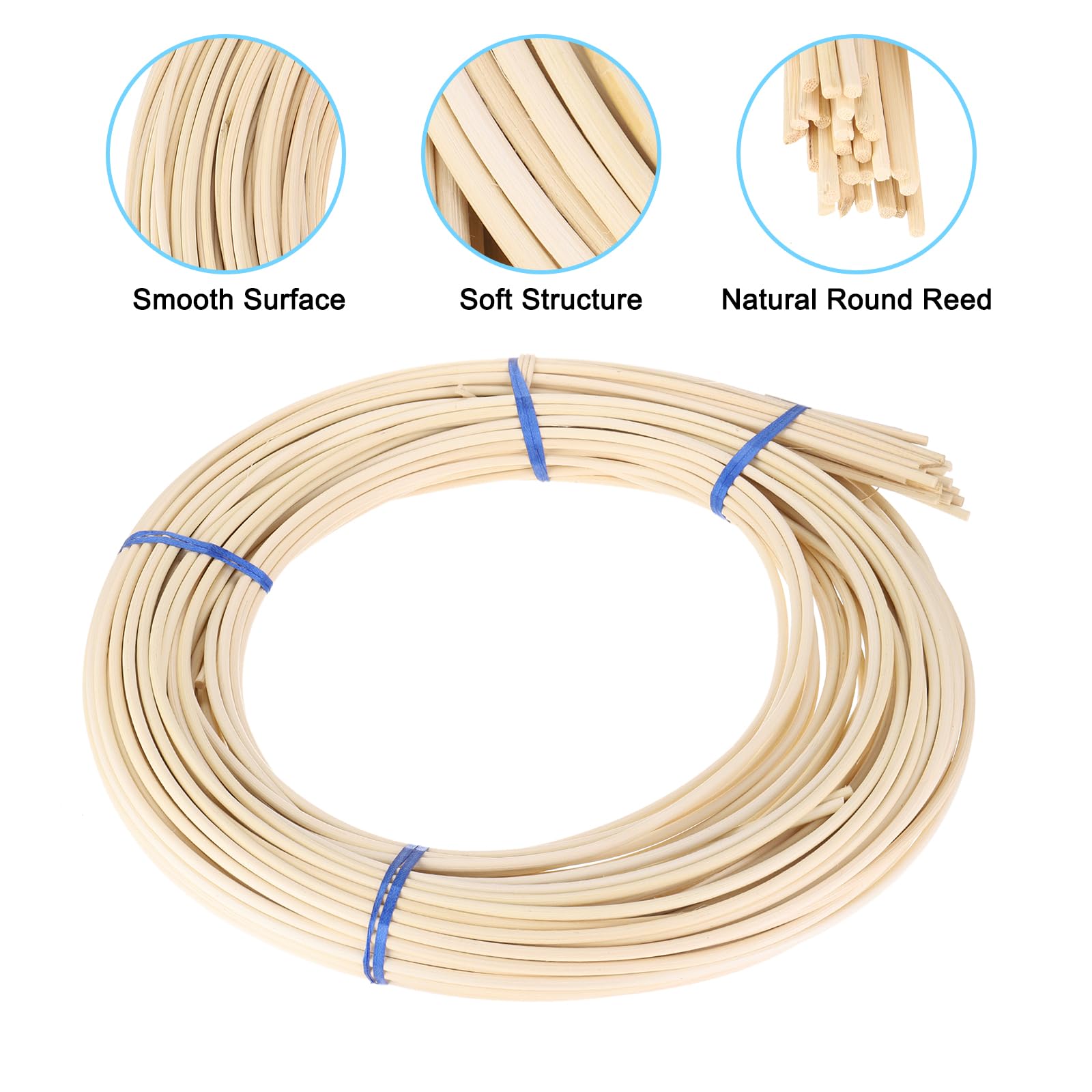 PATIKIL Round Reed Spline 200ft x 0.17 inch - Image 3