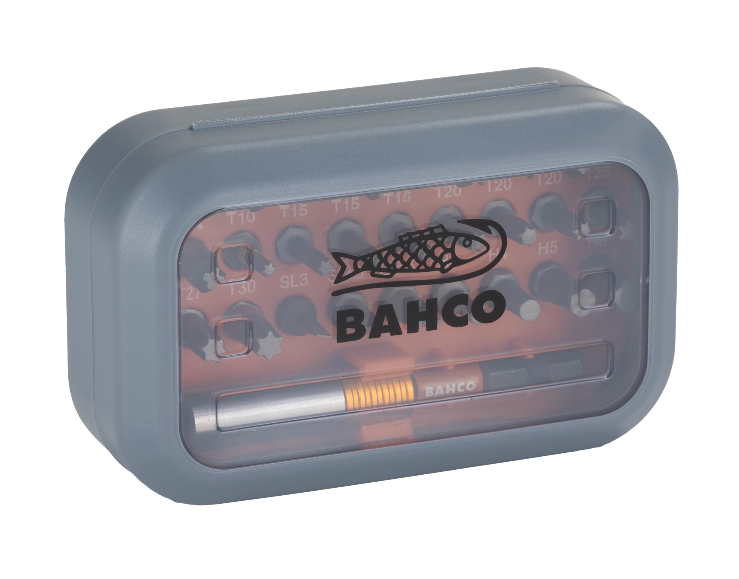Bahco Driver Bit Set 31 Pieces, Hexagon, Phillips, Pozidriv, Slotted, Torx