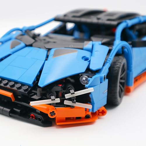 Miniatura 5 de ShupBear Speed Champions - Juego de coche deportivo azul 919 para adultos modelo coleccionable bloques de construcción 1261 unidades