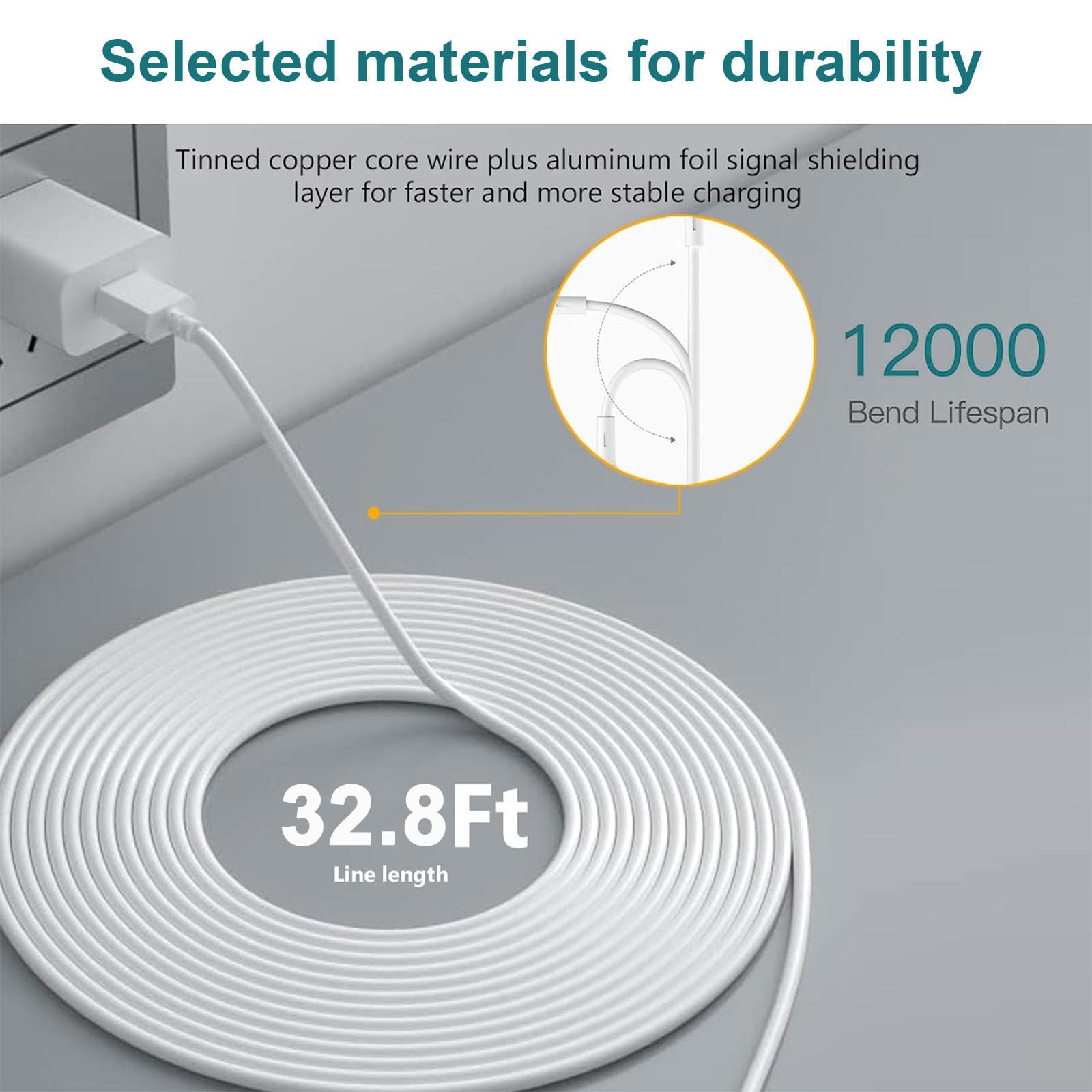 Cavo Di Ricarica Magnetico 3m Per Arlo Ultra/Pro - Ricarica Senza Sostituzione Batteria - Foto 7