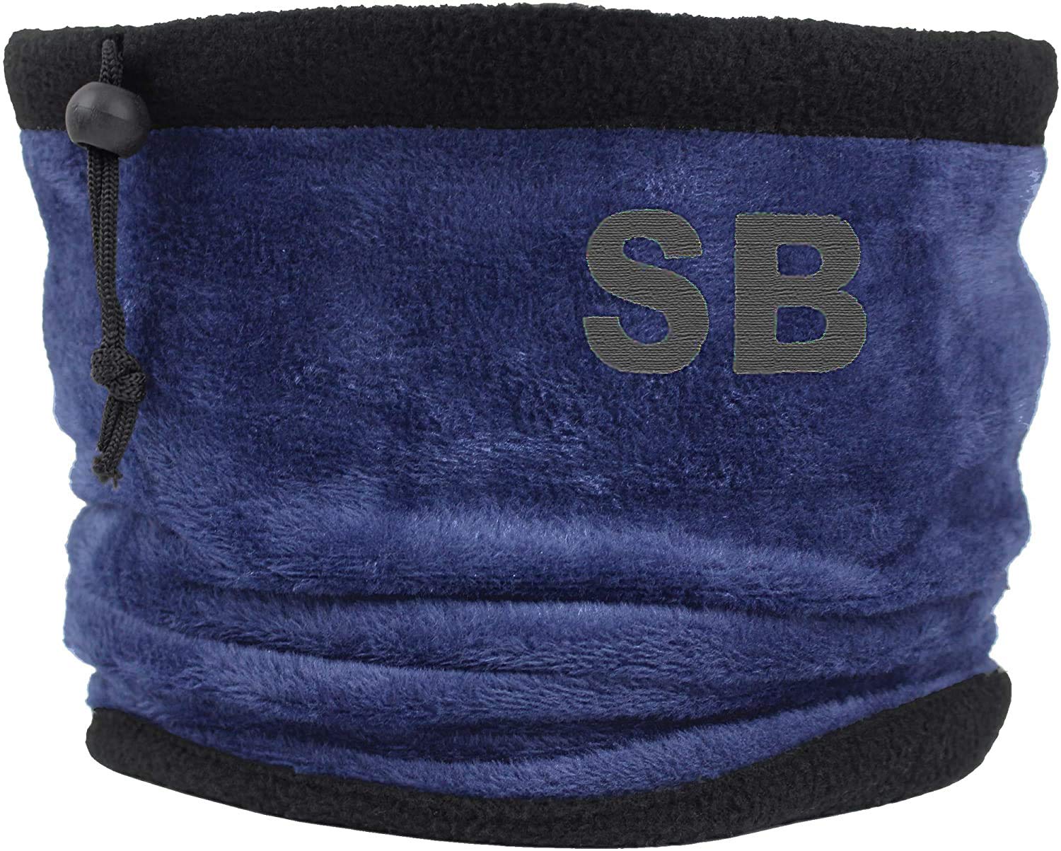 TeddyTs Boy's Personalised Fleece Sports Snood with Adjustable Toggle (Slate Charcoal Embroidery)