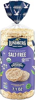 Organic Brown Rice Cakes, Salt-Free, Gluten-Free, Vegan, Healthy Snacks, 8.5 Oz