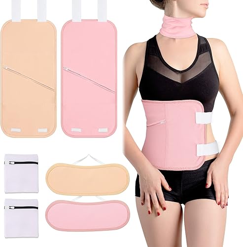 Miniatura 1 de Paquete de aceite de ricino para desintoxicación hepática, reutilizable, paquete de aceite de ricino orgánico para cintura y cuello, para tiroides,