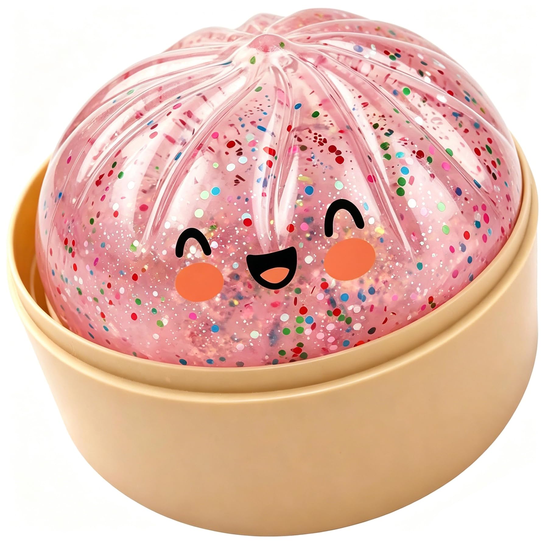 Giant Dumpling Squishys - Colorful Dumpling Stress Fidget, Squishys Dumplings Toy Giant Mystery, Cute Soft Glitter Calming For Relaxation Home Office (F)