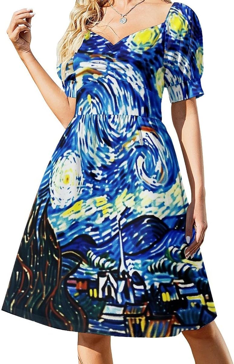 Women Summer Dresses Plus Size Spring V-Neck Sundresses for Women Casual Womens Summer Dress 6X-Large