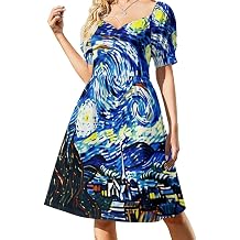 Women Summer Dresses Plus Size Spring V-Neck Sundresses for Women Casual Womens Summer Dress 6X-Large